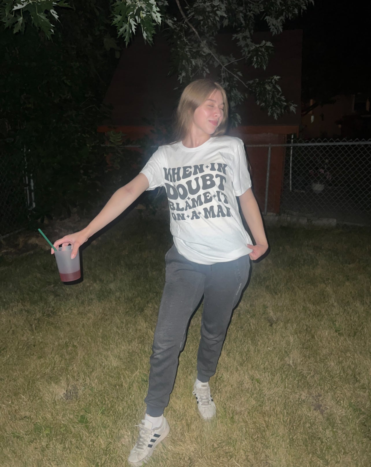 Blame White Tee