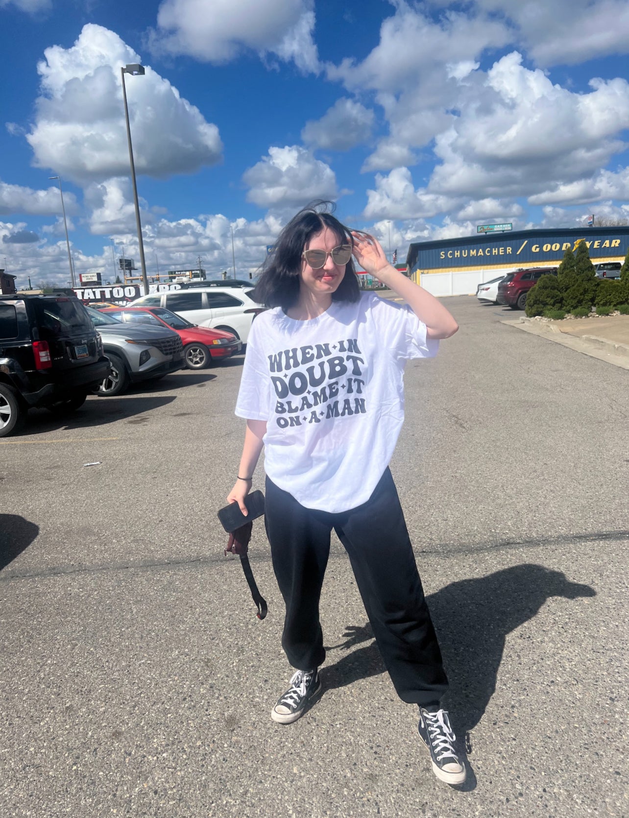 Blame White Tee